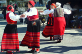 Straenfest in Kuressaare, dem grten Ort der Insel Saaremaa.